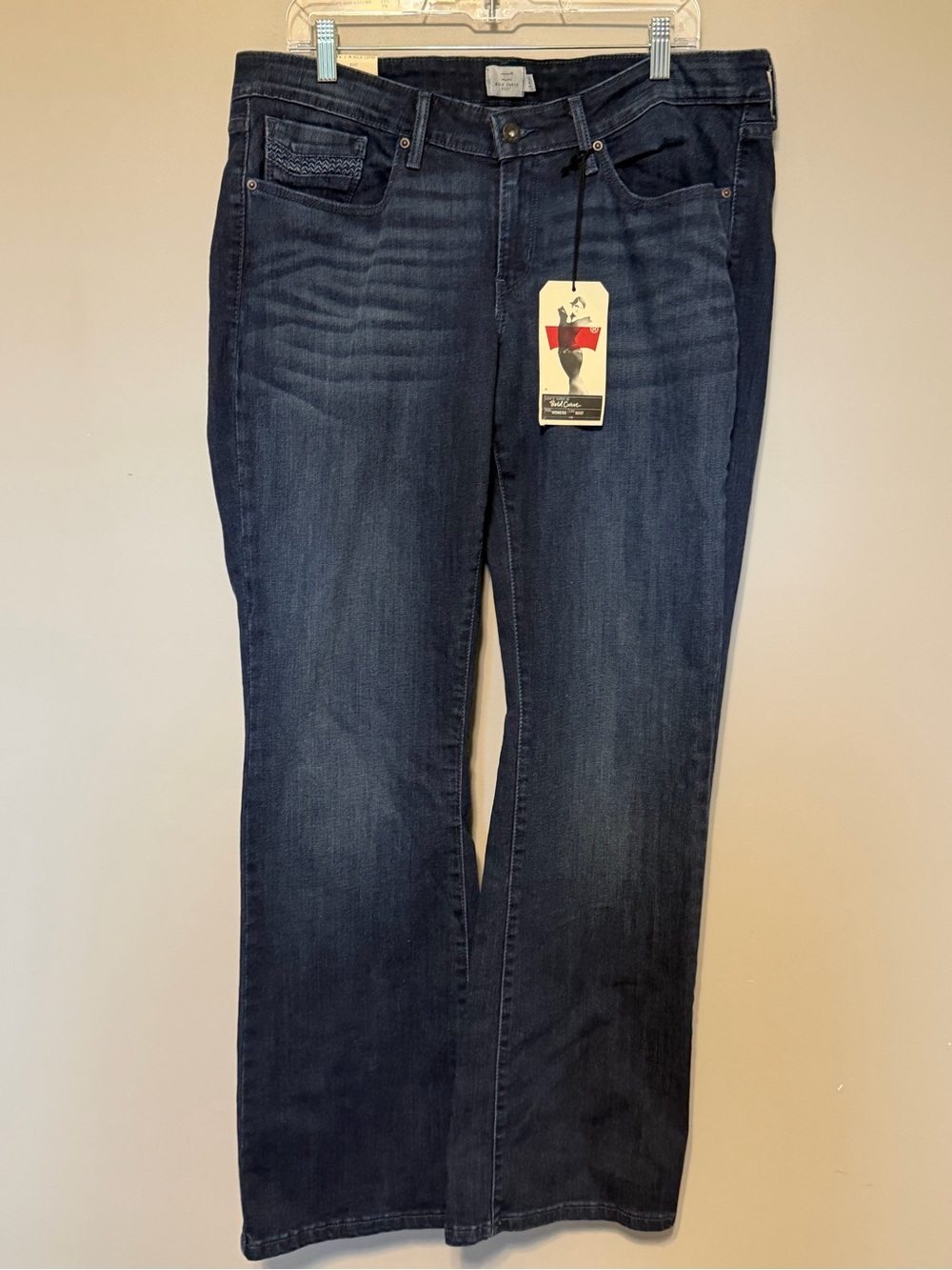 Levis Bold Curve Boot Cut Dark Denim Jeans Size 18W Plus Size New With Tags